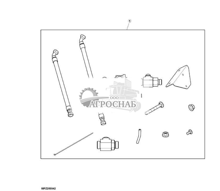 Навесное оборудование, комплект термостата 